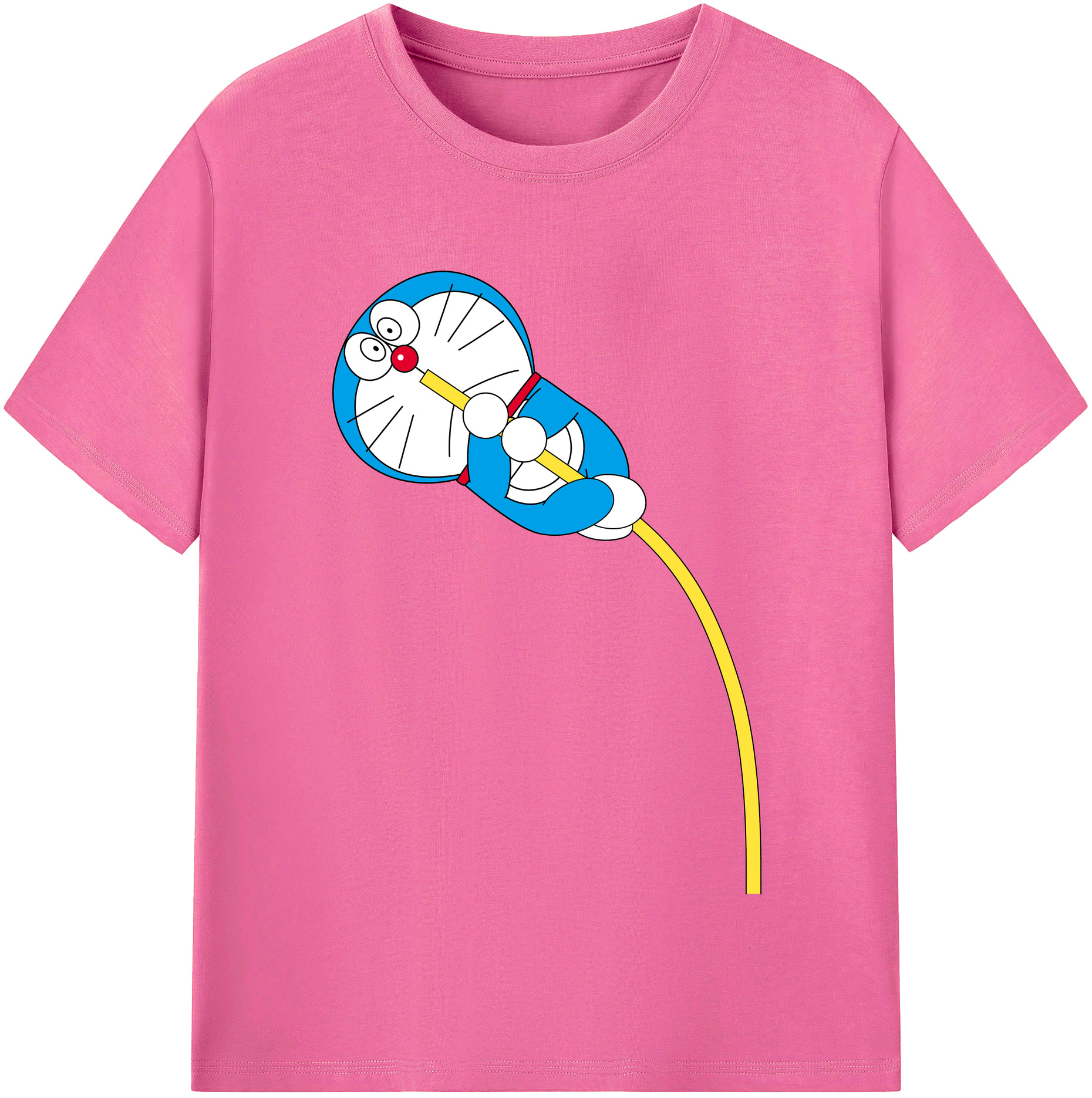 （画像用） ドラえもん Doraemon レディースカジュアルプリントTシャツ（綿100％）